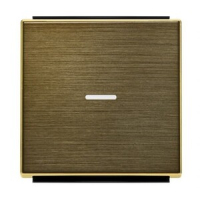 Клавиша для одноклавишных выключателей/переключателей/кнопок с линзой подсветки, античная латунь ABB 2CLA850130A1201