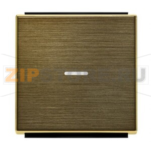 Клавиша для одноклавишных выключателей/переключателей/кнопок с линзой подсветки, античная латунь ABB 2CLA850130A1201 