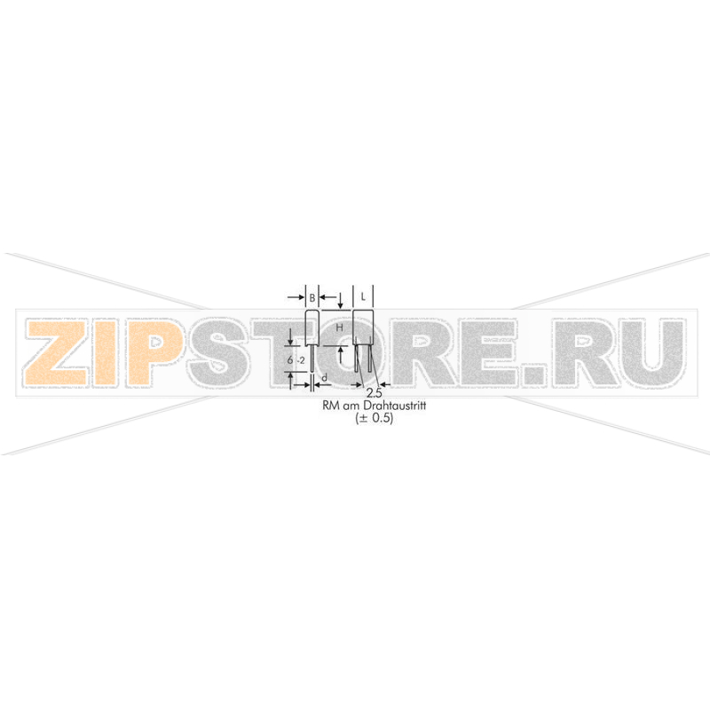 Конденсатор тонкопленочный 0.22 мкФ, 63 В/DC, 10 %, 2.5 мм, 4.6x3x7.5 мм Wima MKS0C032200C00KSSD-1 