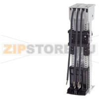 ШИННЫЙ АДАПТЕР S00/0, 25A, FOR 60MM BUSBAR SYSTEM 45X200MM LONG SPECIAL CABLES WELDED ON, AWG 12, 99 MM SPACER ENCLOSED MOUNTING RAIL SCREWED ON Siemens 8US1251-5DS11