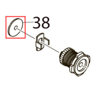 Ribbon back tension washer Toshiba TEC B-SX5T-TS12/22-QQ-US