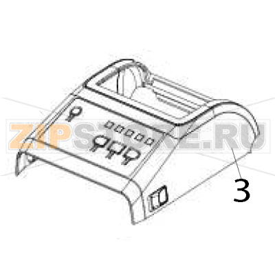 Cover assembly for white healthcare models (includes media window) Zebra ZD621 Direct Thermal Cover assembly for white healthcare models (includes media window) Zebra ZD621 Direct ThermalЗапчасть на деталировке под номером: 3