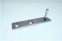 TOP DOOR HINGE R7 CHROME 6MM PIN