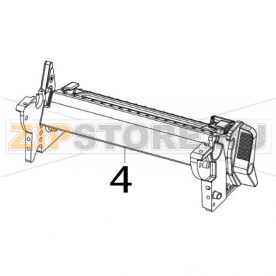 Печатающий механизм (нижняя часть) TSC MB340T Печатающий механизм (нижняя часть) TSC MB340TЗапчасть на деталировке под номером: 4