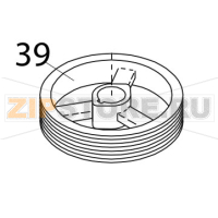 V-belt pulley 50Hz Bear Varimixer AR80 VL-1S