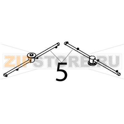 Girante risciacquo inferiore per cesto 50 Teikos TS983 Girante risciacquo inferiore per cesto 50 Teikos TS983Запчасть на деталировке под номером: 5