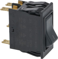 BIPOLAR SWITCH BLACK 20A 240V