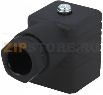 Разъем соленоидный 18 мм, 16 А, 250 В, 4 контакта, 1.5 мм² Hirschmann GDM 3011 BLACK 
