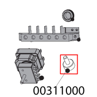 Piedino H=25 mm Tecnoinox PCC8E9
