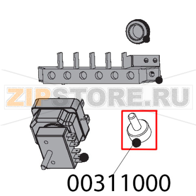 Piedino H=25 mm Tecnoinox PCC8E9 Piedino H=25 mm Tecnoinox PCC8E9Запчасть на деталировке под номером: 00311000