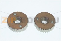 LOT DE 2 ENGRENAGES DENTEES ø 36x10x10
