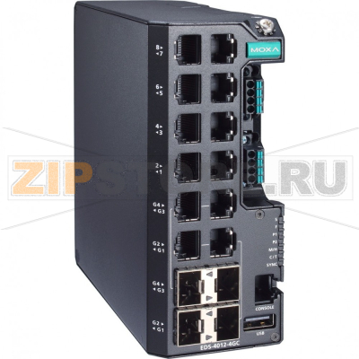 Коммутатор MOXA EDS-4012-4GC-LV-T 