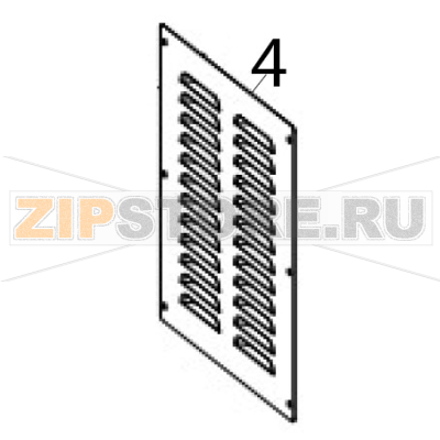 Back cover Hurakan HKN-30SN2V Back cover Hurakan HKN-30SN2VЗапчасть на деталировке под номером: 4