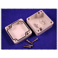 Корпус 65x65x40 мм, материал: поликарбонат, серый, 1 шт Hammond 1554B2GY