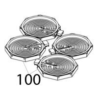 Heating element 2500 W, 230 V Vortmax SSOC E74