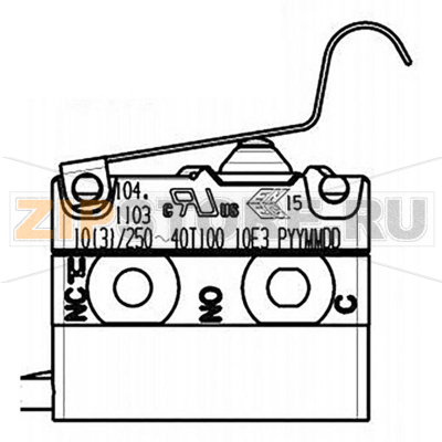 Микропереключатель 250 В/AC, 10 А, 1 x вкл/вкл, IP67, 1 шт Marquardt 1048.6113 