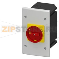 ЛИТОЙ ПЛАСТИКОВЫЙ КОРПУС ДЛЯ МОНТАЖА В СТЕНУ С ПОВОРОТНЫМ МЕХАНИЗМОМ АВАРИЙНОГО ОСТАНОВА Siemens 3RV1923-2GA00