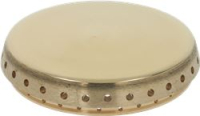 BURNER CAP PERFORATED BRASS POLISHED