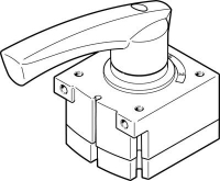 Распределитель с ручным управлением Festo VHER-H-B43C-B-G14
