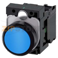 КНОПКА, 22MM, КРУГЛАЯ, ПЛАСТИК, СИНЯЯ, ПЛОСКАЯ КНОПКА, КОНТАКТЫ МГНОВЕННОГО ДЕЙСТВИЯ, С ДЕРЖАТЕЛЕМ 1NO, ВИНТОВЫЕ КЛЕММЫ, С ГРАВИРОВКОЙ ЛАЗЕРОМ, LOWER CASE Siemens 3SU1100-0AB50-1BA0-Z&nbsp;Y12