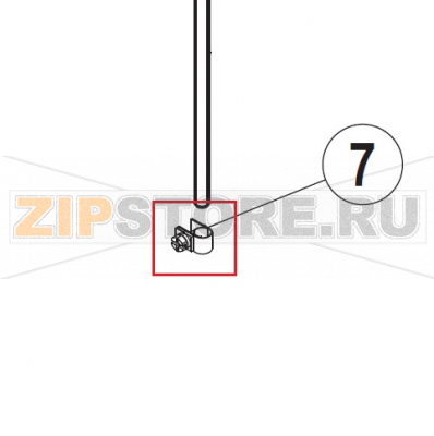 Hose clamp Hobart UXT-10A                                                                    Hose clamp  Hobart UXT-10AЗапчасть на сборочном чертеже под номером: 7Название запчасти на немецком языке языке: Hose clamp Hobart UXT-10A
