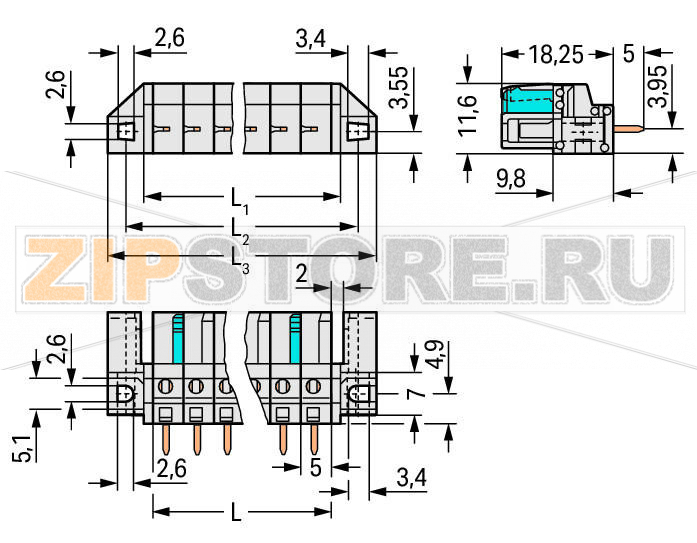 MCS MIDI Розетка под пайку THT; 0.6 x 1.0 mm solder pin; прямые; 100% защита от неправильного подсоединения; Проходной фланец; Шаг контактов 5 мм; 16-пол.; светло-серые Wago 722-146/047-000 Встроенные тестовые порты для тестовых штекеров O 2 ммДля соединений "провод-провод" и "плата-провод"Выходы под печатные платы с защитой от касанияЛегко идентифицируемые входы и выходы печатной платы100% защита от неправильного подсоединенияВозможны варианты кодировки...