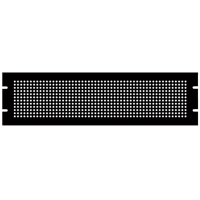Панель монтажная 483x2x222 мм, материал: сталь, черная, 1 шт Hammond PPFS19008BK2