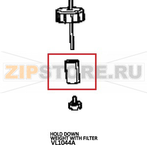 Hold down weight with filter Unox XVC 505E Hold down weight with filter Unox XVC 505EЗапчасть на деталировке под номером: 126Название запчасти на английском языке: Hold down weight with filter Unox XVC 505E