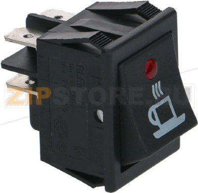 ЧЕРНЫЙ ДВУХПОЛЮСНЫЙ ВЫКЛЮЧАТЕЛЬ 16А 250В 