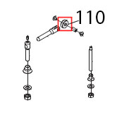 Rotellina x battente Sirman Anniversario 300 Rotellina x battente Sirman Anniversario 300Запчасть на деталировке под номером: 110