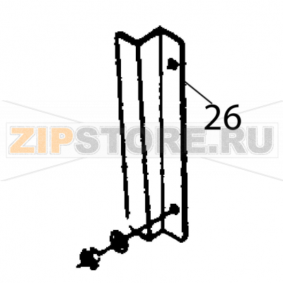 Right guide for filter Fagor FI-120 Right guide for filter Fagor FI-120Запчасть на деталировке под номером: 26Название запчасти Fagor на английском языке: Right guide for filter FI-120.