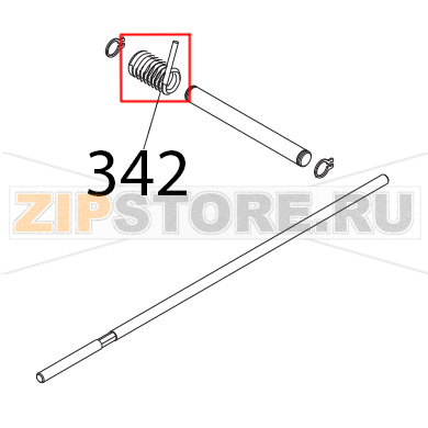 Molla sgancio pettine LX Sirman Anniversario 300 Molla sgancio pettine LX Sirman Anniversario 300Запчасть на деталировке под номером: 342