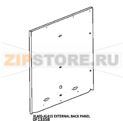 External back panel Unox XL 415 External back panel Unox XL 415Запчасть на деталировке под номером: 4Название запчасти на английском языке: External back panel Unox XL 415