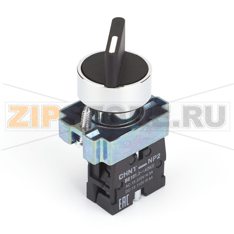Переключатель, 2 положения, 1НО, IP40 Chint NP2-BD21 