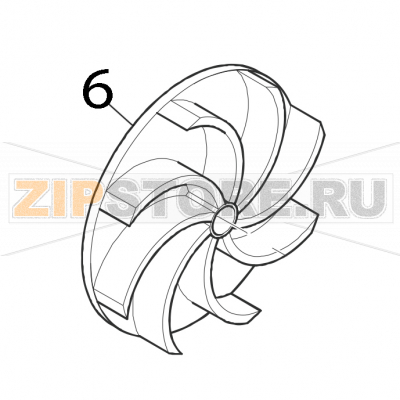 Laufrad elektropumpe (TYP 422512725) Elettrobar Niagara 2150 Laufrad elektropumpe (TYP 422512725) Elettrobar Niagara 2150Запчасть на деталировке под номером: 6