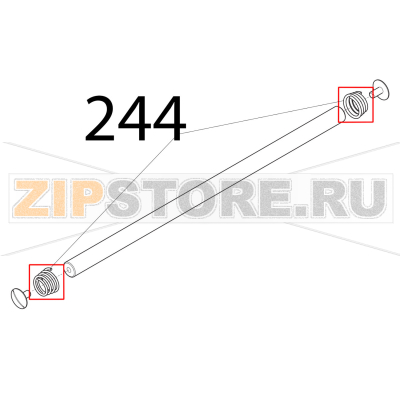 Molla barra tonda MRR SV Sirman Canova 300 Molla barra tonda MRR SV Sirman Canova 300Запчасть на деталировке под номером: 244