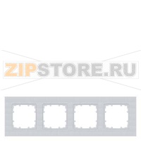 DELTA MIRO АЛЮМИНИЕВЫЙ МЕТАЛЛИК РАМКА 4-МЕСТНАЯ Siemens 5TG1114-1