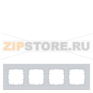 DELTA MIRO АЛЮМИНИЕВЫЙ МЕТАЛЛИК РАМКА 4-МЕСТНАЯ Siemens 5TG1114-1 
