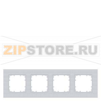 DELTA MIRO АЛЮМИНИЕВЫЙ МЕТАЛЛИК РАМКА 4-МЕСТНАЯ Siemens 5TG1114-1