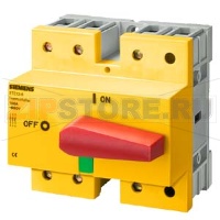 БЛОКИРУЕМЫЙ РАЗЪЕДИНИТЕЛЬ D=92MM 160A 3-ПОЛ. КРАСНЫЙ/ЖЕЛТЫЙ Siemens 5TE1335