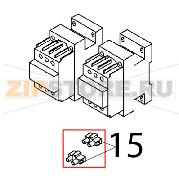 Morsetto 41 stecche da dodici Angelo Po BX61E Morsetto 41 stecche da dodici Angelo Po BX61EЗапчасть на деталировке под номером: 15