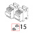 Morsetto 41 stecche da dodici Angelo Po BX61E