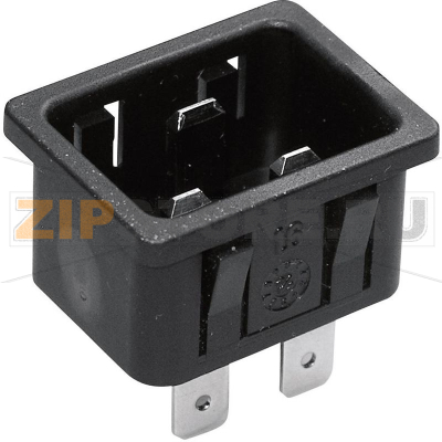 Розетка IEC, C20, 16 А, черная, 1 шт Kaiser 767/10/63/sw/C 