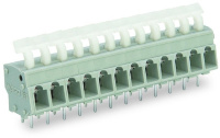 PCB terminal block; push-button; 2.5 mm; Pin spacing 5/5.08 mm; 3-pole; suitable for Ex-e applications; CAGE CLAMP®; commoning option; 2,50 mm; light gray Wago 257-453/000-009/999-950