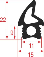 GASKET FOR OVEN DOOR 1950 mm