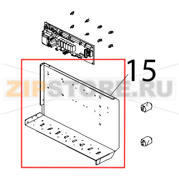Lamiera portacomponenti standard Unox XV 703G Lamiera portacomponenti standard Unox XV 703GЗапчасть на деталировке под номером: 15