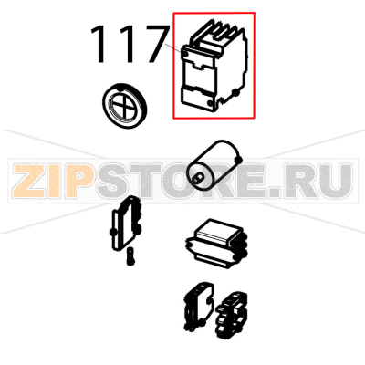 Remote control switch Tecnoinox EFC10M Remote control switch Tecnoinox EFC10MЗапчасть на деталировке под номером: 117