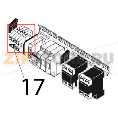 Live terminal Angelo Po FM1011E2 Live terminal Angelo Po FM1011E2Запчасть на деталировке под номером: 17
