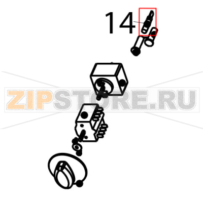 Signal lamp 230 V Tecnoinox FR70E7 Signal lamp 230 V Tecnoinox FR70E7Запчасть на деталировке под номером: 14