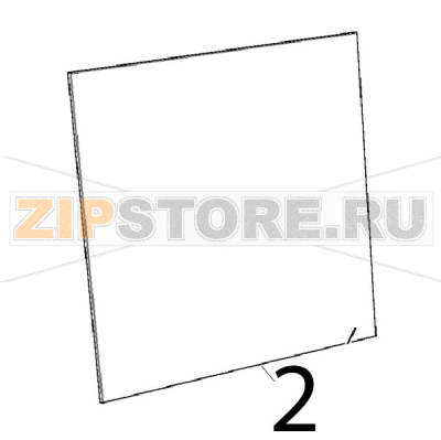 Inner glass 457x432x6 BETFL, Unox XVC 205E Inner glass 457x432x6 BETFL, Unox XVC 205EЗапчасть на деталировке под номером: 2
